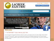 Tablet Screenshot of lacreek.com